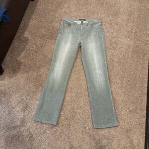 LAUREN Ralph Lauren Women's Gray Denim Straight Leg Jeans‎ Size 8